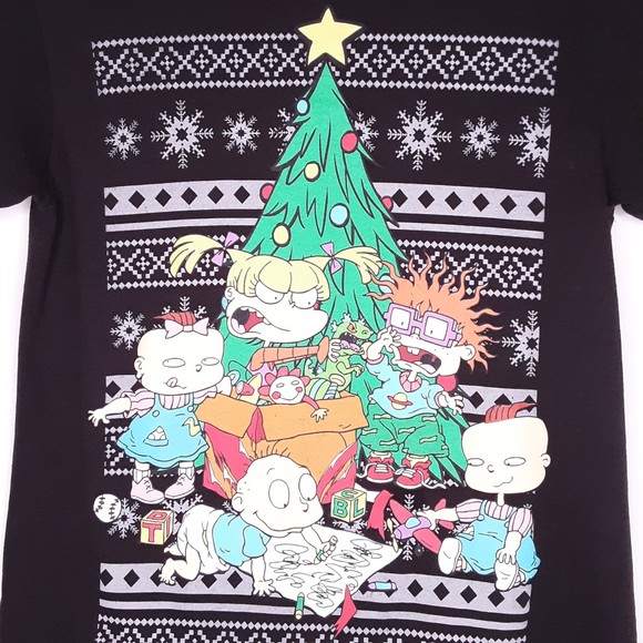 Nickelodeon Rugrats Christmas Graphic Tee Shirt Size Small - Picture 3 of 6